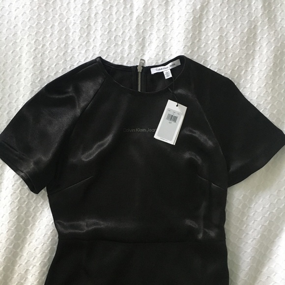 Stretch Satin Midi Dress - Picture 3 of 6